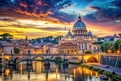 Rome Skyline with Breathtaking Vatican City Views