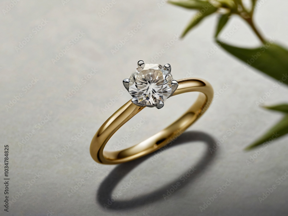 Wedding ring featuring a flawless diamond. Wedding ring featuring a flawless diamond.