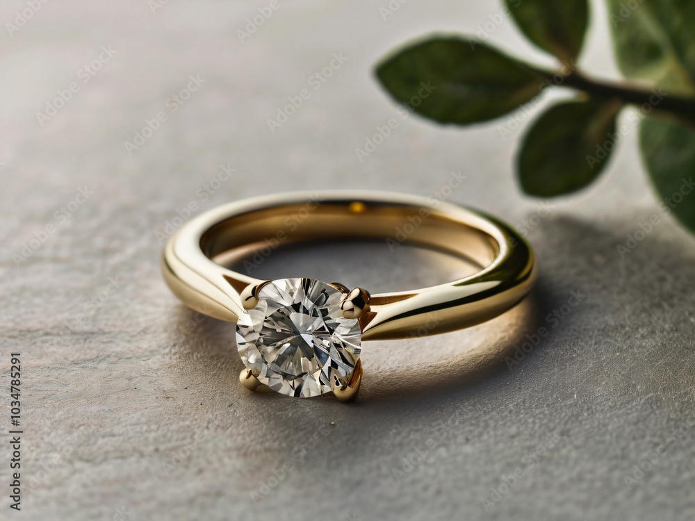 Wedding ring featuring a flawless diamond. Wedding ring featuring a flawless diamond.