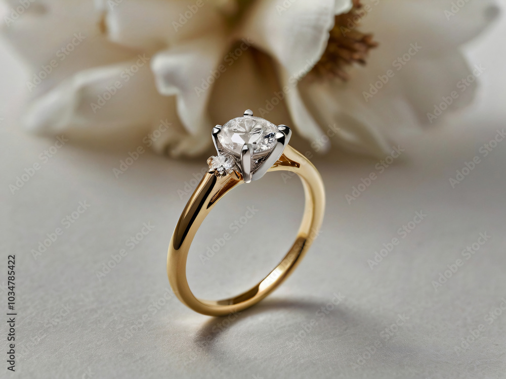 Wedding ring crafted with a radiant diamond. Wedding ring crafted with a radiant diamond.