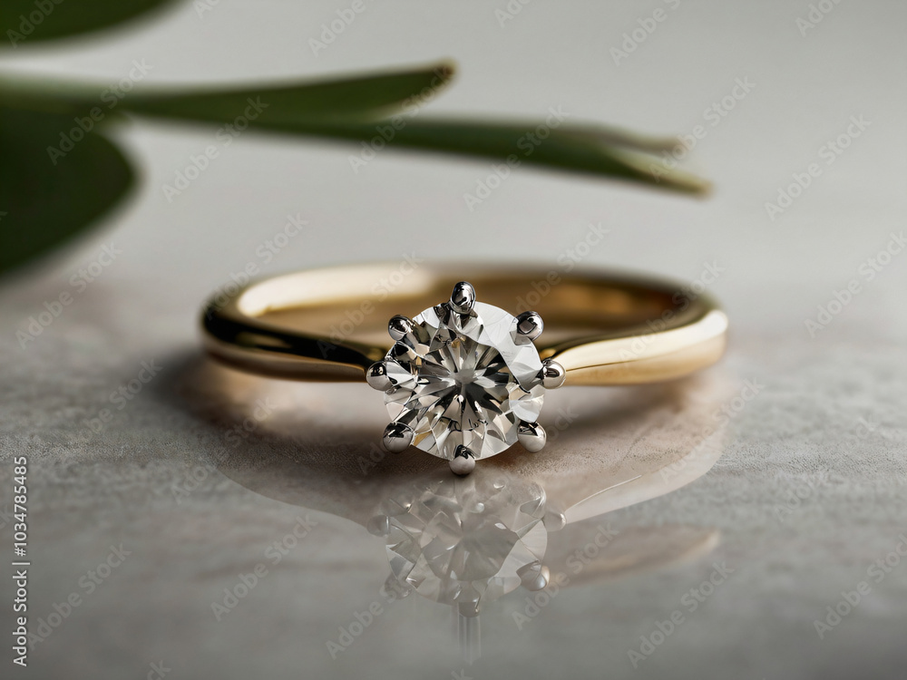 Wedding ring crafted with a radiant diamond. Wedding ring crafted with a radiant diamond.