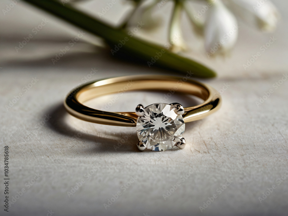 Wedding ring crafted with a radiant diamond. Wedding ring crafted with a radiant diamond.