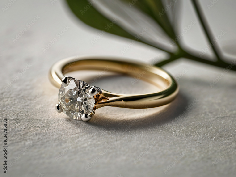 Wedding ring showcasing a stunning diamond. Wedding ring showcasing a stunning diamond.