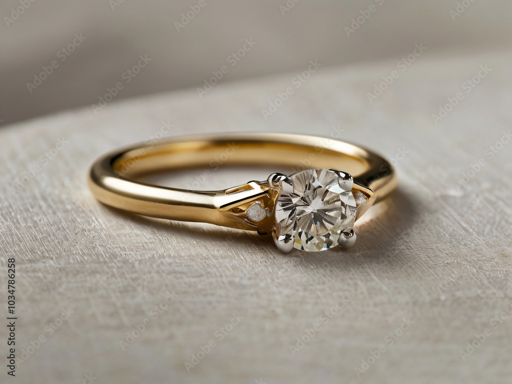 Wedding ring showcasing a stunning diamond. Wedding ring showcasing a stunning diamond.