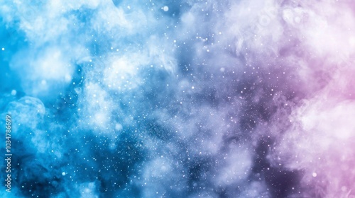 Colorful Abstract Background with Light Particles