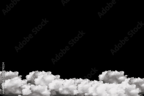 white clouds on white background 