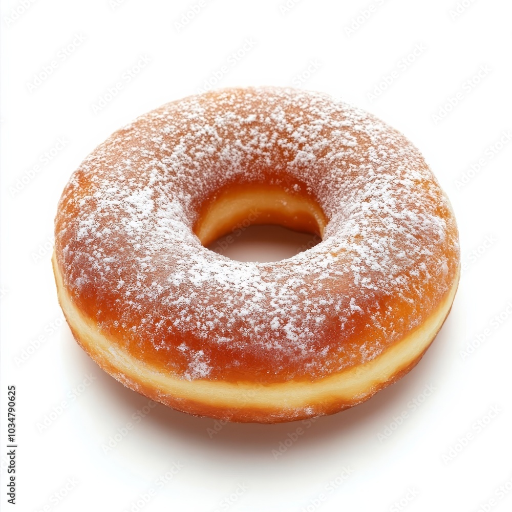 Vibrant donut on white Vibrant donut on white