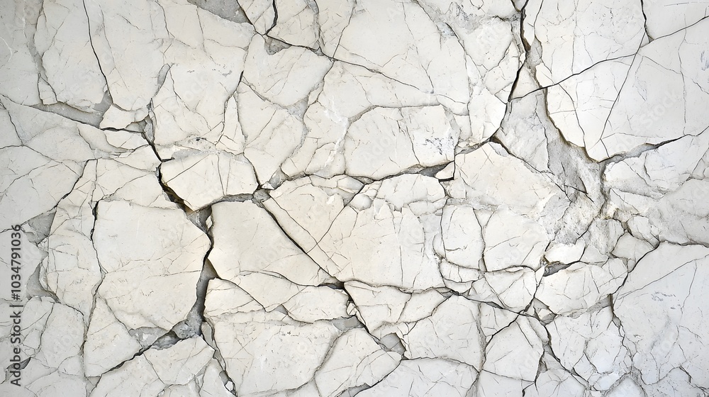 Cracked Marble Surface with Intricate Veining Patterns Cracked Marble Surface with Intricate Veining Patterns