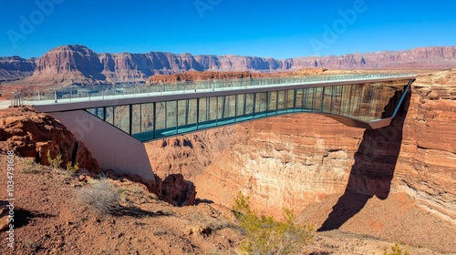 Magnificent Bridge Spanning Majestic Desert Canyons