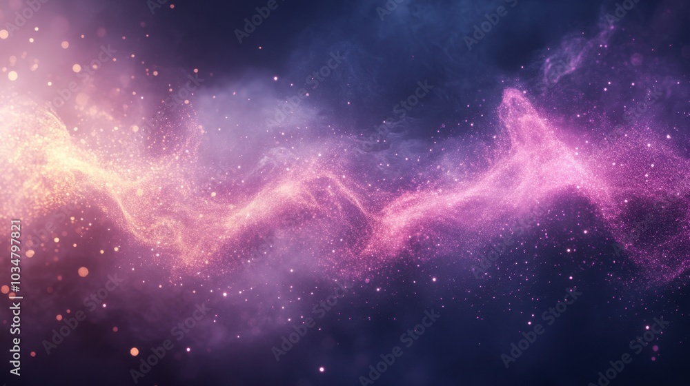 Fototapeta premium Stunning Cosmic Waves of Colorful Light and Energy