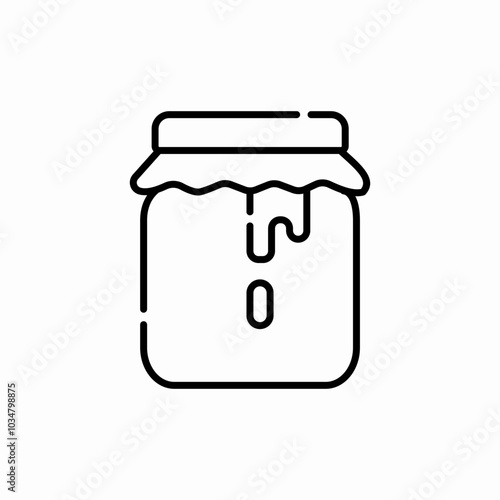jam jar icon sign vector