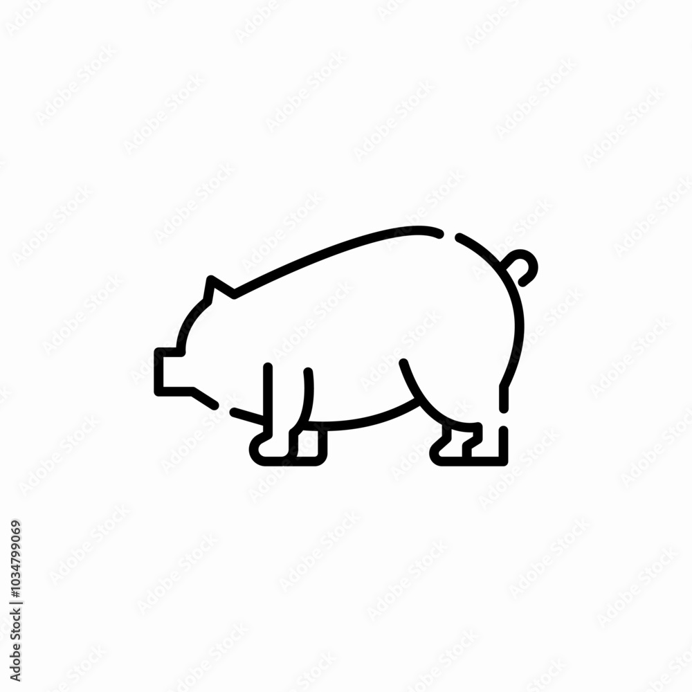 pig animal icon sign vector pig animal icon sign vector