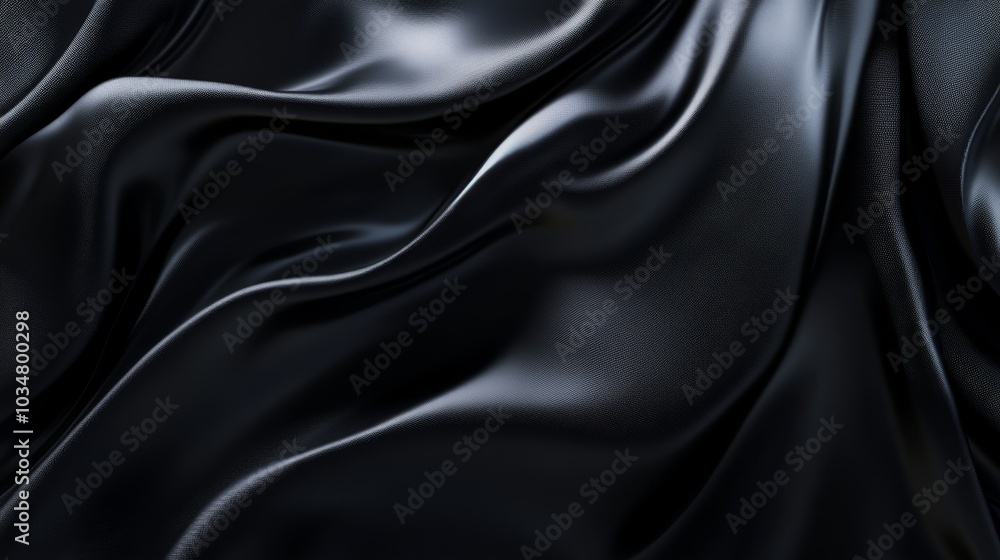Obraz premium A vast, sleek black texture with faint