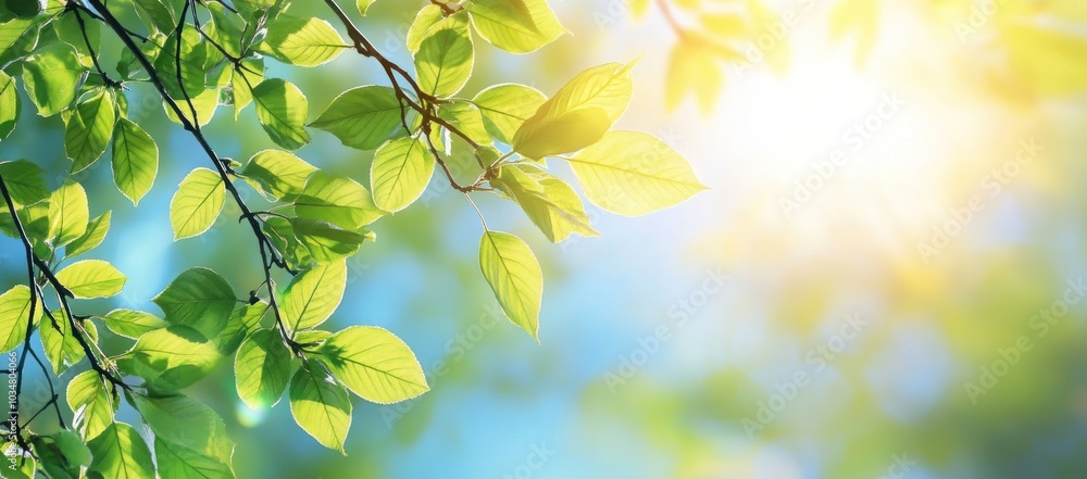Sunlight Through Green Leaves Sunlight Through Green Leaves