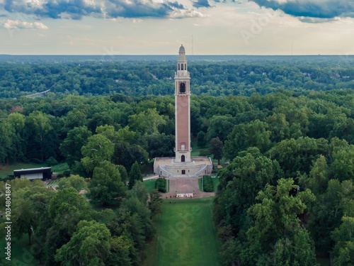Virginia War Memorial Carillon in William Byrd Park, Richmond, Virginia, United States.