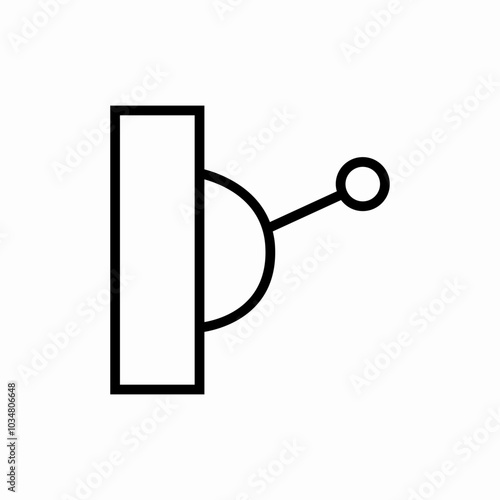hand switch icon sign vector