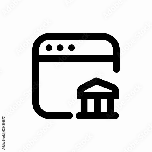 online banking icon sign vector