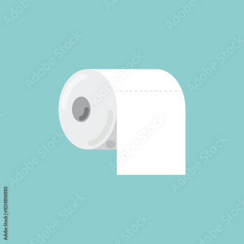 Toilet paper roll icon. Vector illustration.