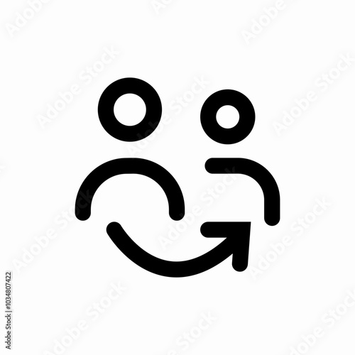 user interaction icon sign vector