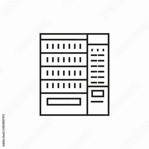 vending machine icon sign vector