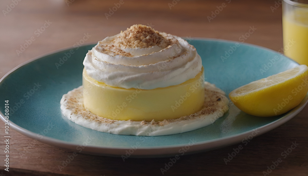lemon mousse with whipped cream lemon mousse with whipped cream