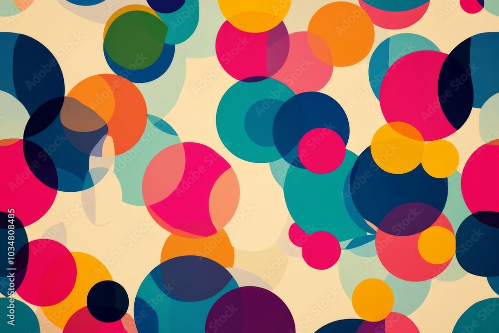 Abstract pattern made up colorful circles shapes are Set of fun Abstract pattern made up colorful circles shapes are Set of fun