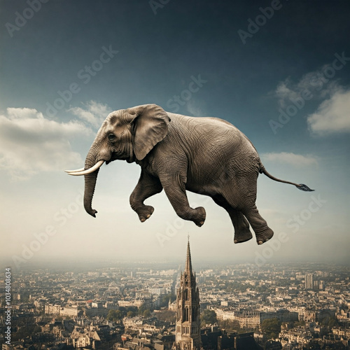 elephant in the city