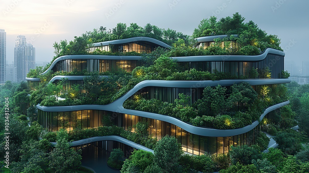 Fototapeta premium sustainable and eco friendly infrastructure planning designing structures and systems that are energy efficient reduce carbon emissions and minimize environmental impact.stock image