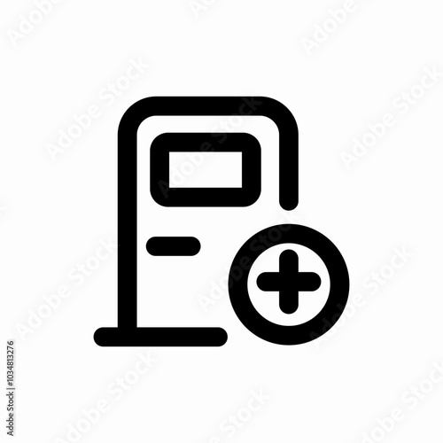 charging station icon sign vector