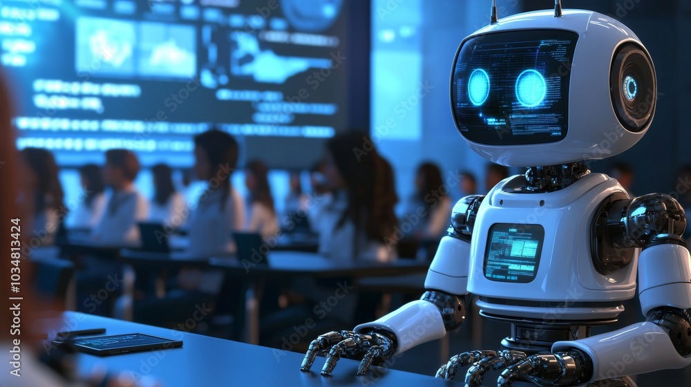 Robotics in Education : Students learning from AI-powered robots in a high-tech classroom Robotics in Education : Students learning from AI-powered robots in a high-tech classroom