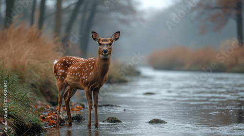 Fawn by the River photo