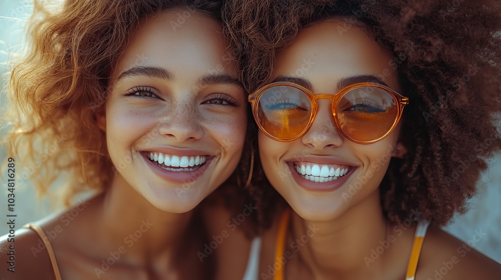 two happy women smiling and embracing symbolizing lgbtq visibility and love.illustration two happy women smiling and embracing symbolizing lgbtq visibility and love.illustration