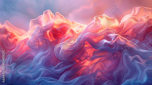 Abstract Flowing Fabric