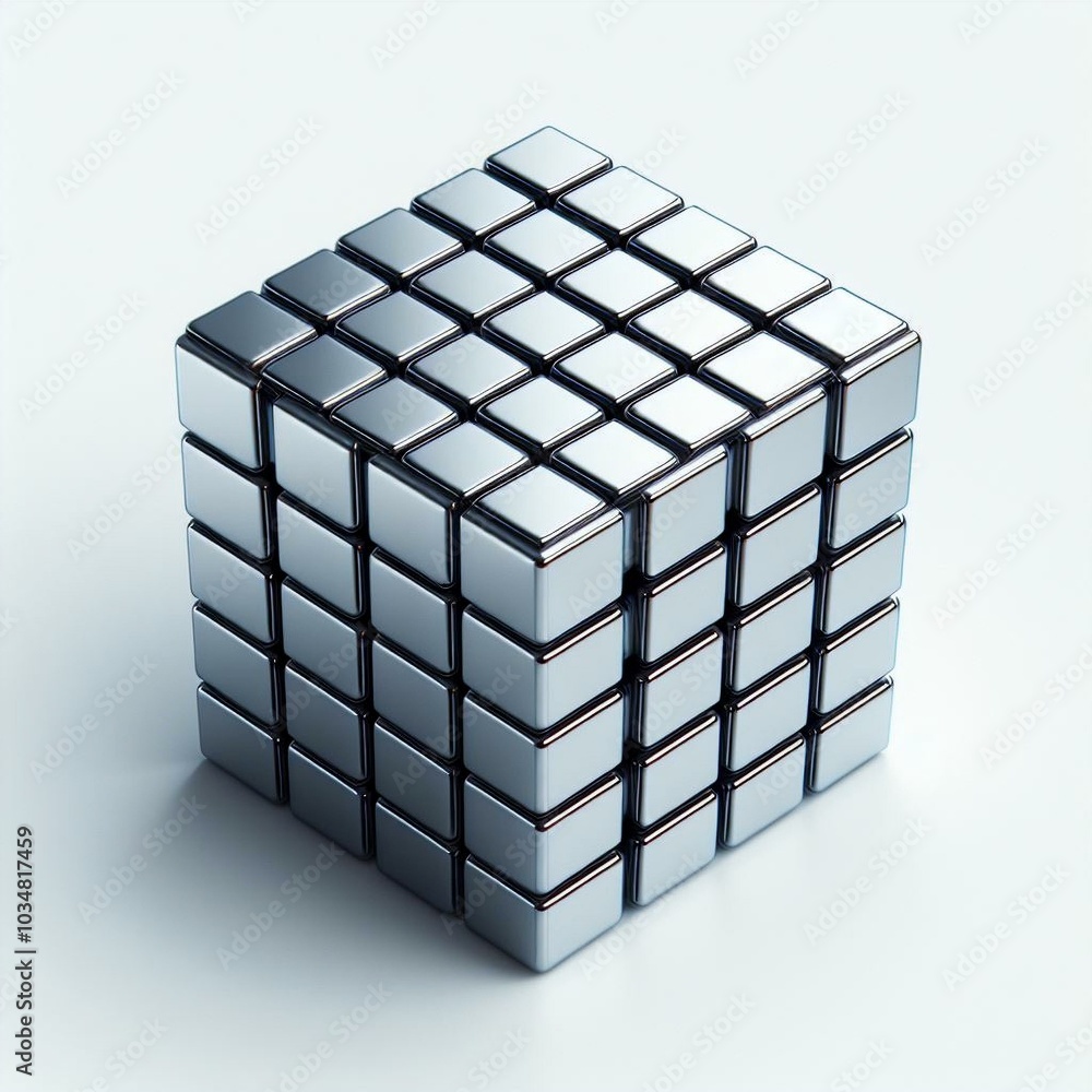 Metallic Cube Puzzle