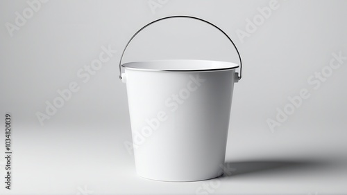 Highlight your designs with the eplain white bucket mockup, perfect for showcasing custom branding or packaging ideas in a modern and clean visual style