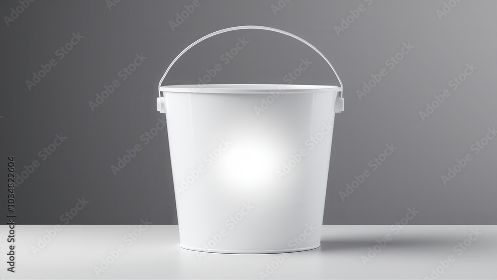Showcase your product designs with this clean eplain white bucket mockup, ideal for branding, packaging presentations, or marketing visuals in a sleek, professional style Showcase your product designs with this clean eplain white bucket mockup, ideal for branding, packaging presentations, or marketing visuals in a sleek, professional style