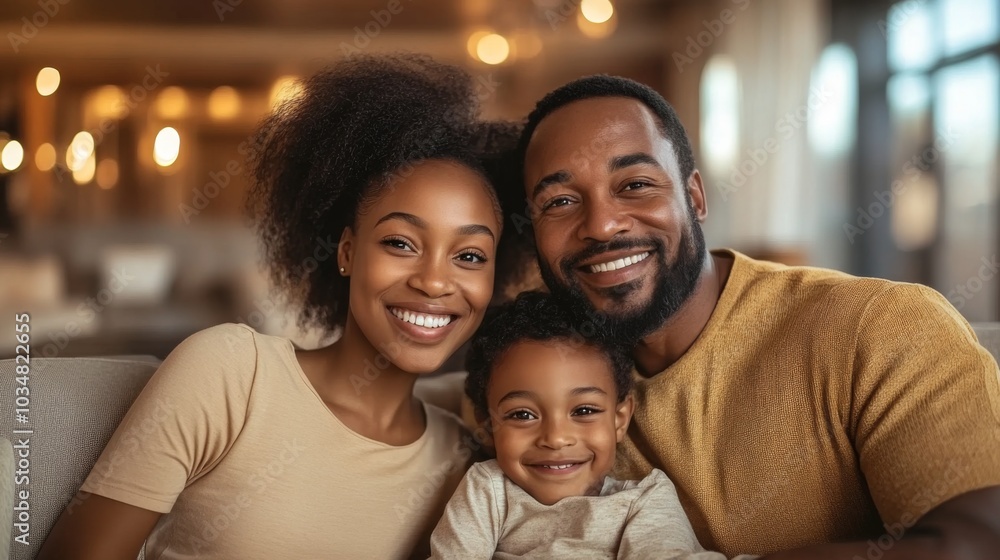 A joyful family sits together on a comfortable couch, smiling and enjoying each other's company in a warmly lit room, showcasing their love and connection. A joyful family sits together on a comfortable couch, smiling and enjoying each other's company in a warmly lit room, showcasing their love and connection.