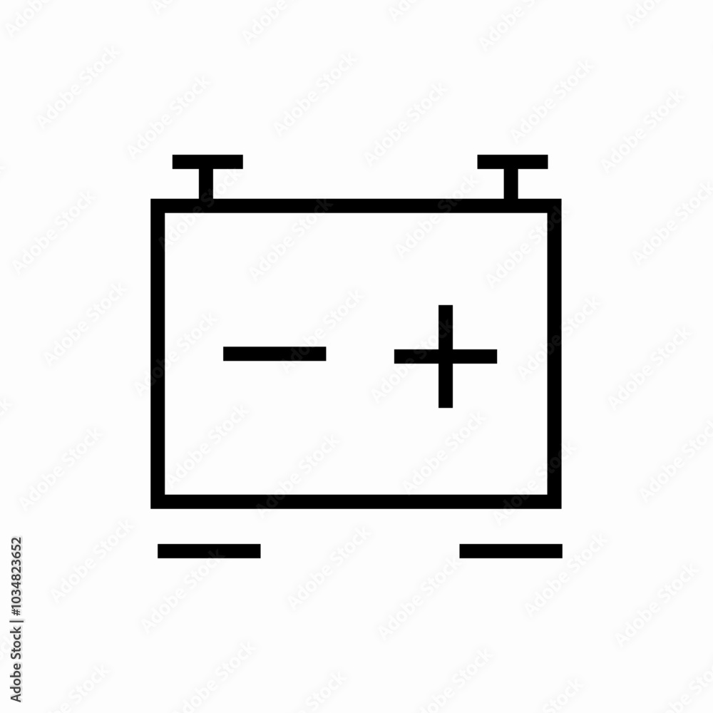 Obraz premium battery accumulator icon sign vector