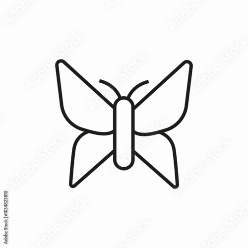 butterfly insect icon sign vector