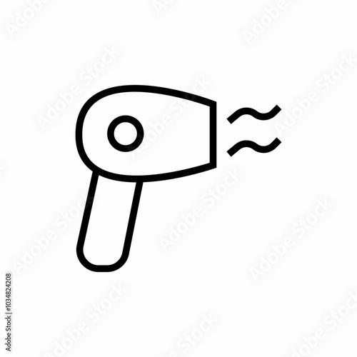 hair dryer icon sign vector