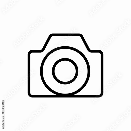 photo camera icon sign vector