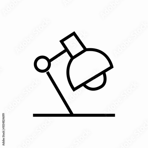 table lamp icon sign vector