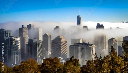 Fog in cities #1034825674