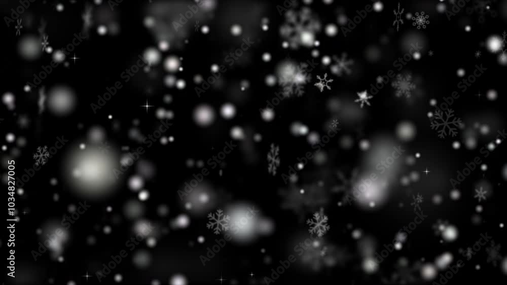 Snow animation video overlay template. Beautiful falling snow, the sparkling glittering light of snow on a winter night, celebrating Christmas and Happy New Year Snow animation video overlay template. Beautiful falling snow, the sparkling glittering light of snow on a winter night, celebrating Christmas and Happy New Year