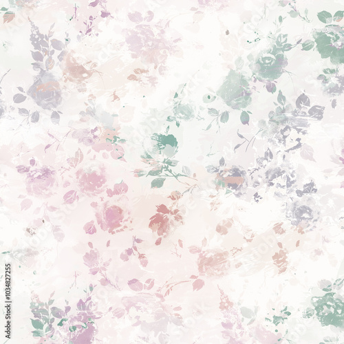 Brush abstract watercolor background with seamless pattern.