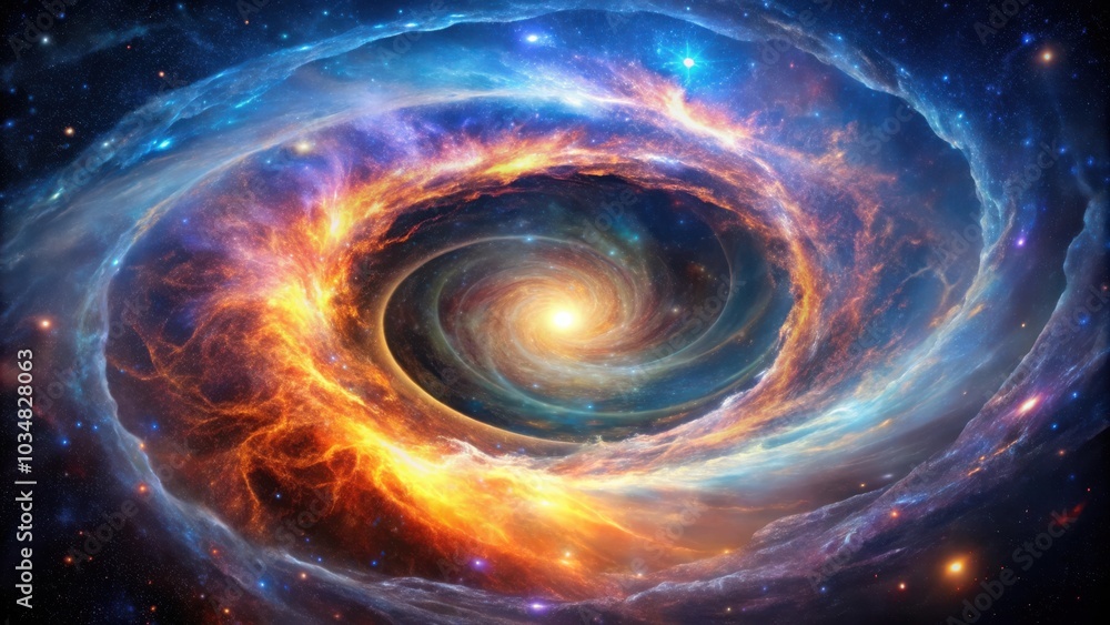 A cosmic dance of celestial bodies, where swirling galaxies ignite the night sky with vibrant colors. A cosmic dance of celestial bodies, where swirling galaxies ignite the night sky with vibrant colors.