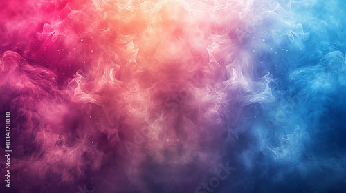 Abstract Smoke Background with Vibrant Colors