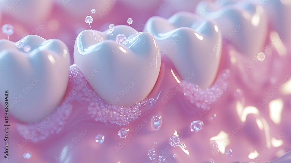 Close-Up of Sparkling Clean Teeth and Gums