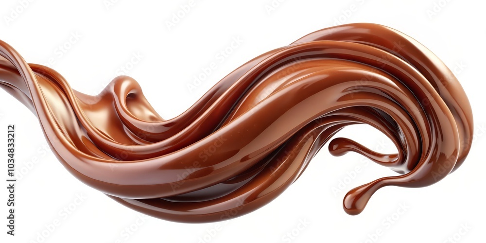 3D Rendered Chocolate Swirl Abstract Background, chocolate, abstract 3D Rendered Chocolate Swirl Abstract Background, chocolate, abstract