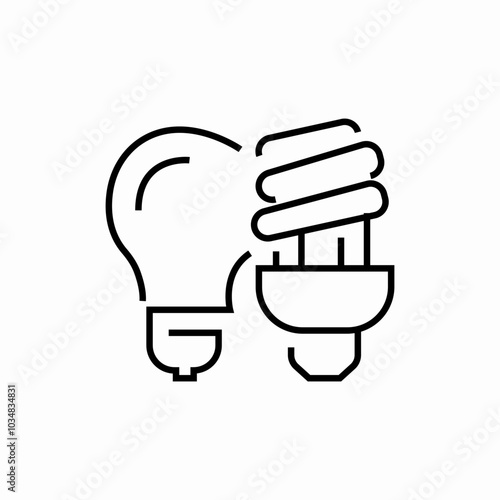 light bulb icon sign vector